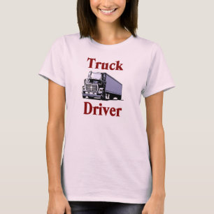 トラックの運転手レディースTシャツ Tシャツ