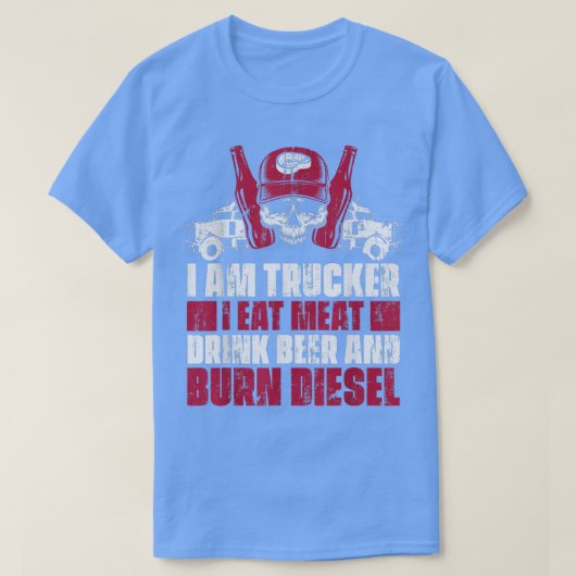 トラックの運転手 – おもしろい大型トラック運転手2745 Tシャツ (デザイン正面)