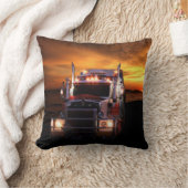 トラックの運転手 クッション (ブランケット)