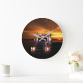 トラックの運転手 ラージ壁時計 (ホーム)