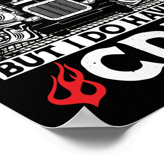 トラックの運転手Phdを持っていない可能性がある私は行う ポスター (角)