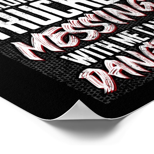 トラックの運転私は私のトラック運転手の妻ガールフレンドが大好き ポスター (角)