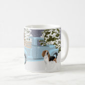 トラックの雪に追い付く コーヒーマグカップ (正面右)