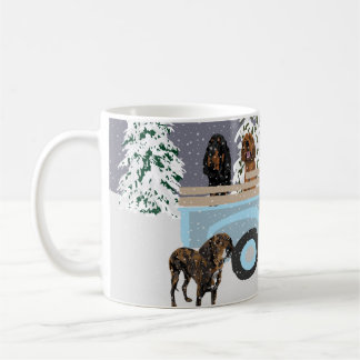 トラックの雪に追い付く コーヒーマグカップ
