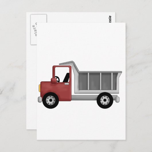 トラックのTシャツとギフトをダンプ ポストカード (正面/裏面)