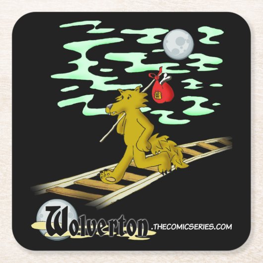 トラックのTalbot スクエアペーパーコースター (正面)