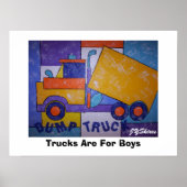 トラックは男の子のための ポスター (正面)