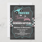 トラックまたはティアラ性別が招待状を明らかにする 招待状 (正面)