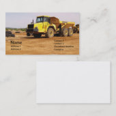 トラックをゴミで捨てる 名刺 (正面/裏面)