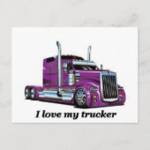 トラックを引っ越す ポストカード (正面)