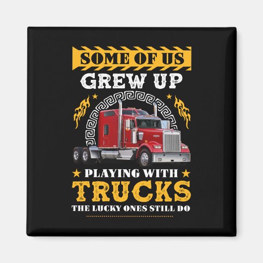 トラックを持って育遊った人もいる マグネット (正面)