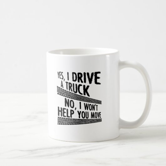 トラックを運転する面白いマグカップ コーヒーマグカップ (右)