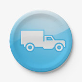 トラックアイコン紙プレート ペーパープレート (正面)