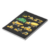 トラックアンドディガーズトドラー建築 ノートパッド (回転)