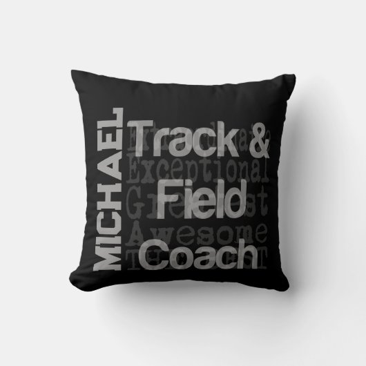 トラックアンドフィールドコーチエクソナレアカスタム クッション (正面)