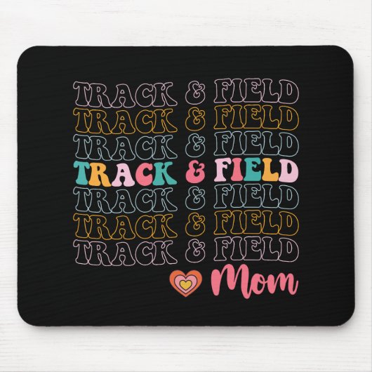 トラックアンドフィールドマムグルーヴ走ィーの母の日 マウスパッド (正面)