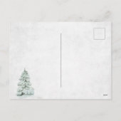 トラックウィンタースノーハウスクリスマスツリーレッド シーズンポストカード (裏面)