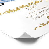 トラックカボチャ秋ベビーシャワーMOMosaバー標識 ポスター (角)