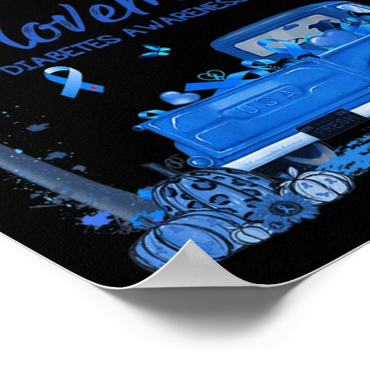 トラックカボチャ11月糖尿病認識度月ギ ポスター (角)