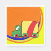 トラックカラフル スタンダードランチョンナプキン (正面)