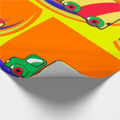 トラックカラフル ラッピングペーパー