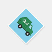 トラックカーキュートボーイ子供の誕生日パーティーテーマ スタンダードカクテルナプキン (角)