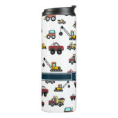 トラックカークレーン車両名パーソナライズされた タンブラー (回転左)