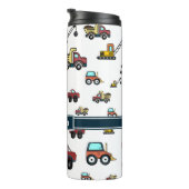 トラックカークレーン車両名パーソナライズされた タンブラー (回転右)