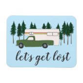 トラックキャンプ失ったRVingオートホームの木を取得しよう マグネット (横)