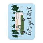 トラックキャンプ失ったRVingオートホームの木を取得しよう マグネット (縦)