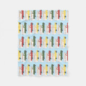 トラックキャンプRVingオートホームラスタカラー フリースブランケット (正面)