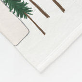 トラックキャンプRVingモーターホームツリー フリースブランケット (角)