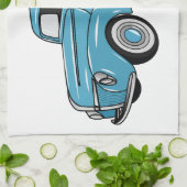 トラッククラシックの漫画イラストレーションを拾う キッチンタオル (折り畳み)