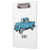 トラッククラシックの漫画イラストレーションを拾う クリップボード (左)