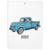 トラッククラシックの漫画イラストレーションを拾う クリップボード (裏面)