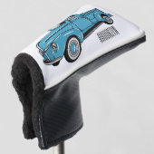 トラッククラシックの漫画イラストレーションを拾う ゴルフヘッドカバー (3/4 正面)