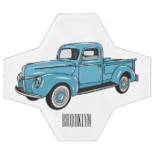 トラッククラシックの漫画イラストレーションを拾う サッカーボール (フラット)