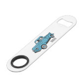 トラッククラシックの漫画イラストレーションを拾う スピード栓抜き (正面アングル)