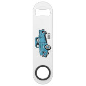 トラッククラシックの漫画イラストレーションを拾う スピード栓抜き (正面)