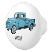 トラッククラシックの漫画イラストレーションを拾う セラミックノブ (右)