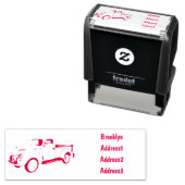 トラッククラシックの漫画イラストレーションを拾う セルフインキングスタンプ (インサイチュ)