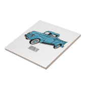 トラッククラシックの漫画イラストレーションを拾う タイル (側面)