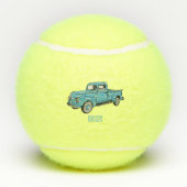 トラッククラシックの漫画イラストレーションを拾う テニスボール (裏面)