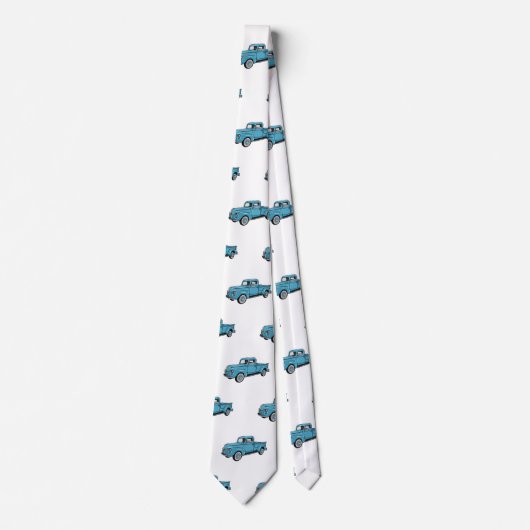 トラッククラシックの漫画イラストレーションを拾う ネクタイ (正面)