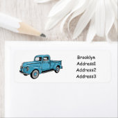 トラッククラシックの漫画イラストレーションを拾う ラベル (インサイチュ)