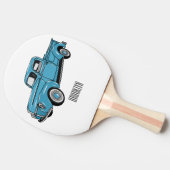 トラッククラシックの漫画イラストレーションを拾う 卓球ラケット (横)