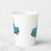 トラッククラシックの漫画イラストレーションを拾う 紙コップ (左)