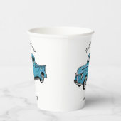 トラッククラシックの漫画イラストレーションを拾う 紙コップ (右)