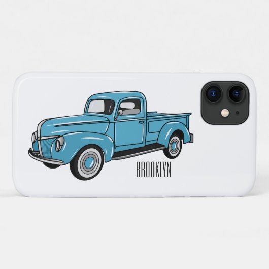 トラッククラシックの漫画イラストレーションを拾う Case-Mate iPhoneケース (裏面(横))