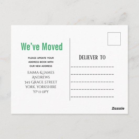 トラッククリスマスツリー引っ越しました発表  ポストカード (裏面)